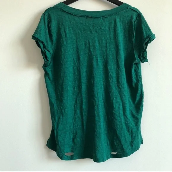 We The Free /Free People Distressed V-Neck Tee - Picture 6 of 7